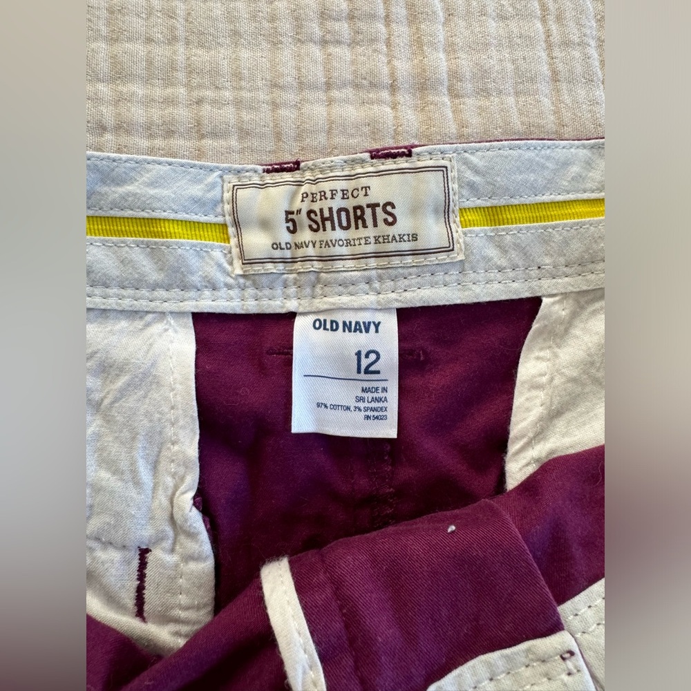 Old Navy - Plum Purple 5” Shorts - Size 12 - EUC - Picture 5 of 10